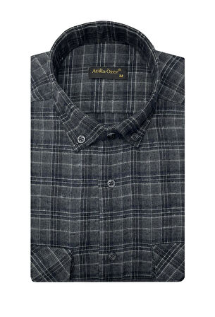 Atilla Özer Kışlık Kaşmir Erkek Gömlek - 7463