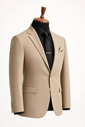 Erkek İtalyan Kesim Tek Düğmeli Blazer Ceket  Klasik ve Modern Şıklık