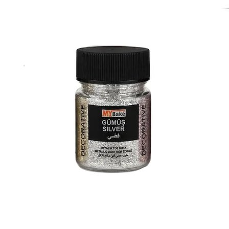 PUL YALDIZ  METALİK MY BAKE GIDA DIŞI 10 GR GÜMÜŞ 