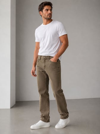 Captiva Regular Fit Likralı Erkek Örme Jean Pantolon 6644