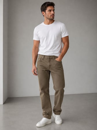 Captiva Regular Fit Likralı Erkek Örme Jean Pantolon 6644
