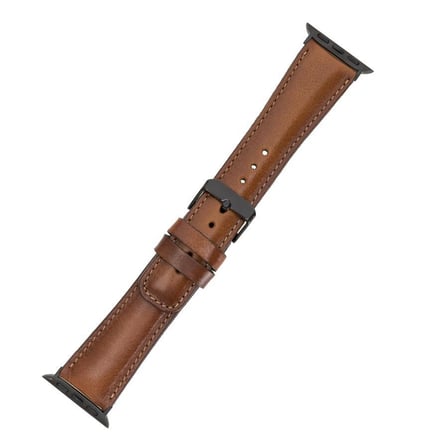 Bouletta Apple Watch Uyumlu Deri Kordon 38-40-41mm RTST2EF Taba