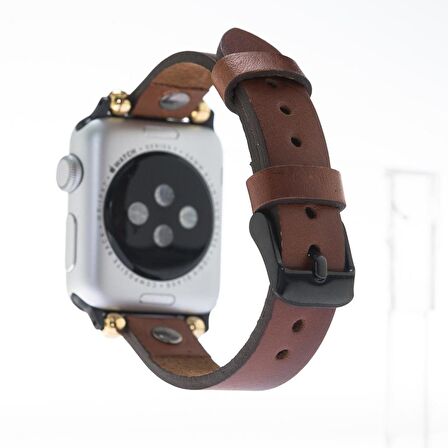 Apple Watch Uyumlu Deri Kordon 38-40-41mm Slim ST RST2EF