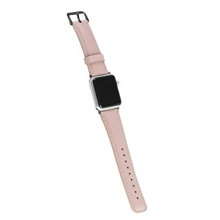 Bouletta Apple Watch Uyumlu Deri Kordon 42-44-45mm NU2-SM3 Siyah