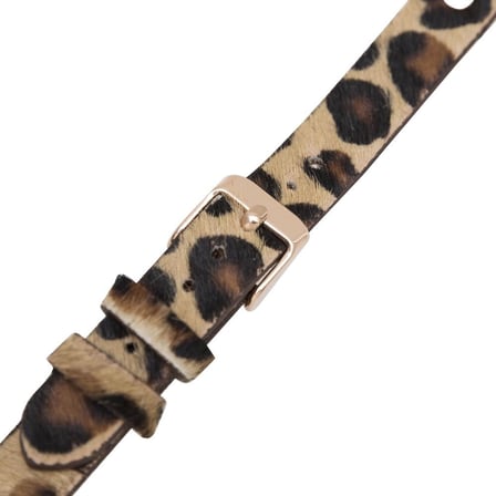 Bouletta Apple Watch Uyumlu Deri Kordon 38-40-41mm Ferro LEO1N Tüylü Leopar