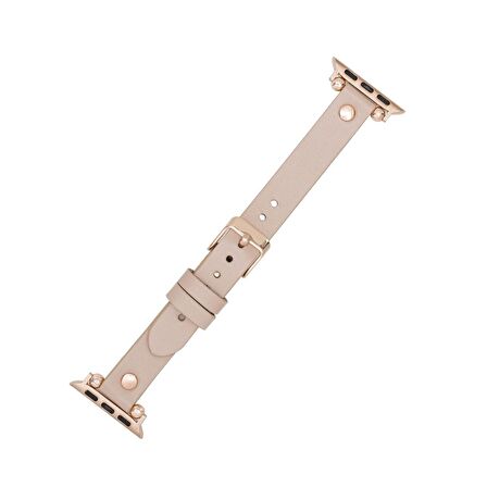 Bouletta Apple Watch Uyumlu Deri Kordon 38-40-41mm RG NU1 Pembe