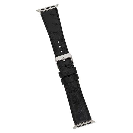 Bouletta Apple Watch Uyumlu Deri Kordon 42-44-45mm DE5 Siyah