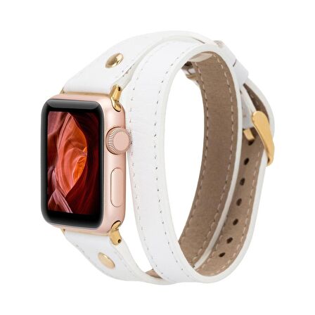 Apple Watch Uyumlu Deri Kordon 42-44-45mm Slim DTGT F3