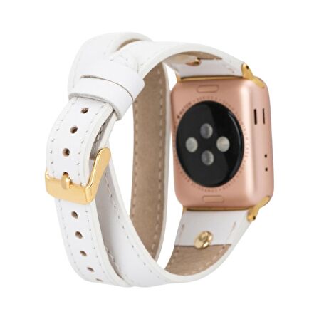 Apple Watch Uyumlu Deri Kordon 42-44-45mm Slim DTGT F3