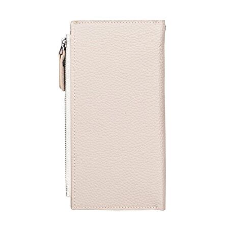 Lozan Strap 6.5 inch Uyumlu Deri Kartlıklı Kılıf ERC3 Bej