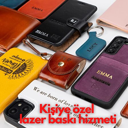 Samsung Galaxy S23 Ultra Uyumlu Deri Cüzdanlı Kılıf G2 Kahve