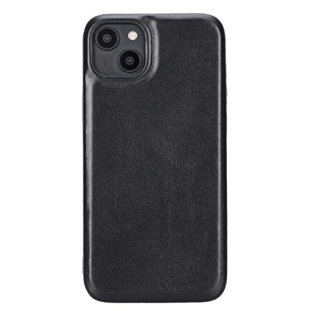 Apple iPhone 15 Plus Uyumlu Deri Arka Kapak ROCK RST1
