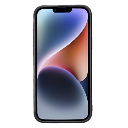 Apple iPhone 15 Plus Uyumlu Deri Arka Kapak ROCK RST1