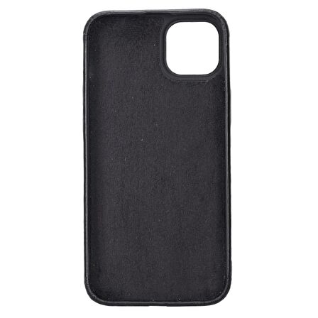 Apple iPhone 15 Plus Uyumlu Deri Arka Kapak ROCK RST1
