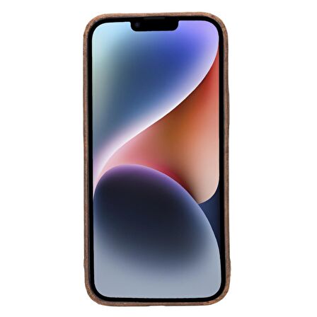 Apple iPhone 15 Plus Uyumlu Deri Arka Kapak ROCK G2