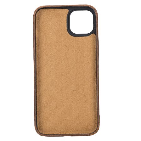 Apple iPhone 15 Plus Uyumlu Deri Arka Kapak ROCK G2