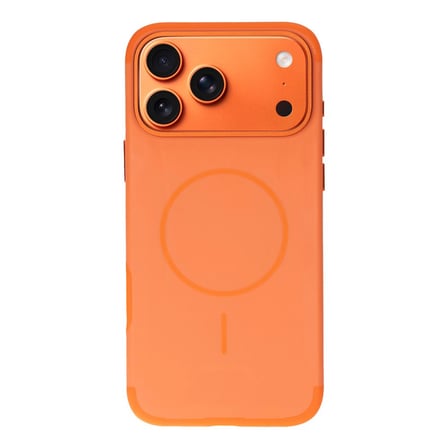 Koen iPhone 17 Pro Max Uyumlu MagSafe Kılıf – Kablosuz Şarj Destekli, Köşe Koruma Darbe Emici, Şeffaf Mat Premium Telefon Kılıfı, Orange