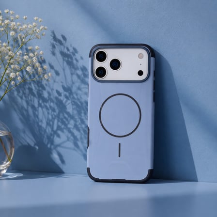 Koen iPhone 17 Pro Uyumlu MagSafe Kılıf – Kablosuz Şarj Destekli, Köşe Koruma Darbe Emici, Şeffaf Mat Premium Telefon Kılıfı, Mavi