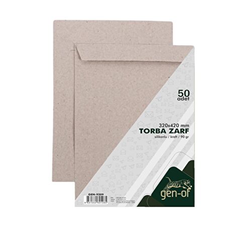 Gen-Of Torba Zarf 32x42 Kraft 90 GR Silikonlu 50 li