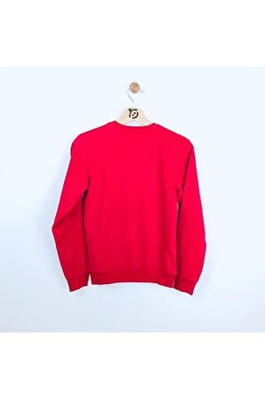 4-14 Yaş Erkek Çocuk Sweat Shirt Baskılı Kırmızı