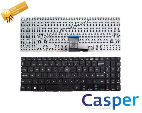 Casper Nirvana S500 Serisi Notebook Klavyesi, Laptop Tuş Takaımı (Siyah TR) / KL0760