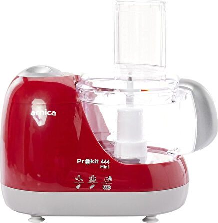 Prokit 444 Mini Mutfak Robotu, 1 L Hazne, 600 W, Hamur Karıştırma, Kırmızı