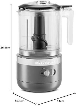 Cordless 1,19 L Mutfak Robotu 5KFCB519 EDG-Charcoal Grey