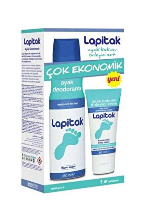 Ayak Kokusu Önleyici Krem 60 ml +ayak Deodorantı 150 ml Set 8691091035181