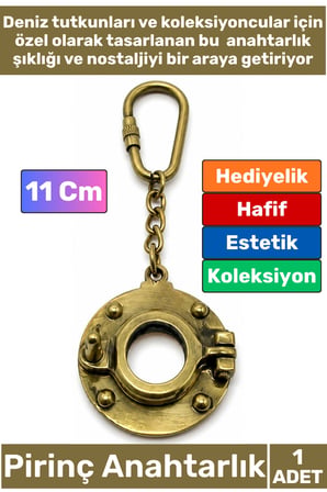 #Anahtarlık Özel Üretim Denizci Temalı Marin Sevgili Babalar Öğretmenler Günü Dekoratif Hediyelik Koleksiyon Estetik Antika Görünümlü Pirinç Lumbuz Tasarımlı Anahtarlık 11 Cm