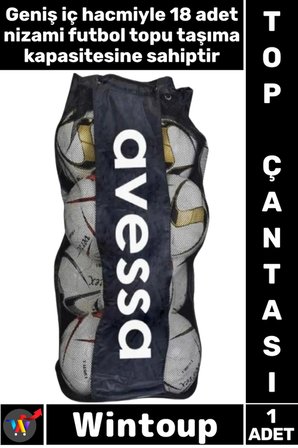 #Çanta Profesyonel Dayanıklı Geniş İç Hacimli Futbol Basketbol Voleybol Kulüp Takımı Spor Okulu Beden Eğitimi Dersi Antrenman 18 Top Kapasiteli Taşıma Çantası 1 Adet