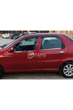 Fiat Albea Krom Cam Çıtası 4 Prç. 2002 Üzeri P.çelik