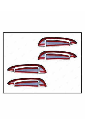 Fiat Grande Punto Krom Kapı Kolu 4 Kapı 8 Parça 2005 Ve Üzeri Paslanmaz Çelik