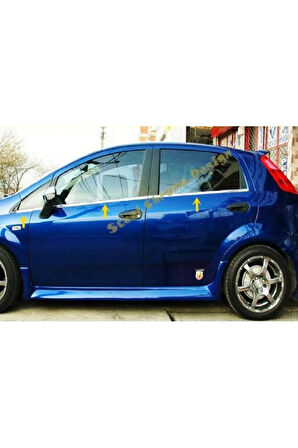 Fiat Grande Punto Krom Cam Çıtası 6 Prç. 2006 Üzeri P. Çelik