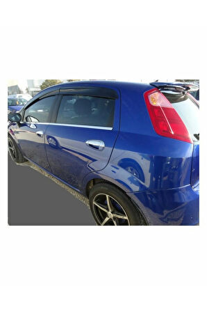 Fiat Grande Punto Krom Cam Çıtası 6 Prç. 2006 Üzeri P. Çelik