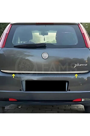 Fiat Grande Punto Krom Bagaj Alt Çıtası 2005 Üzeri Paslanmaz Çelik
