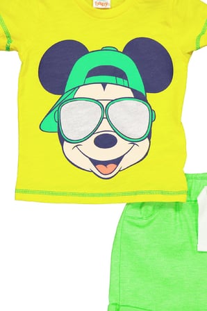 %100 PAMUK DISNEY LİSANSLI MICKEY ERKEK BEBEK ŞORT TAKIM