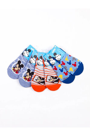 Mickey Lisanslı 3 Çift Çocuk Sneakers Çorap 18207