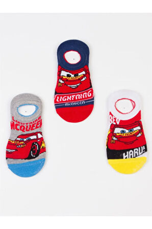 Disney Lisanslı Çocuk 3 Çift Sneakers Çorap 19832
