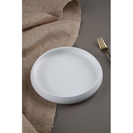Acar Bianco Perla Porselen Yuvarlak Tabak 6 Adet SCT-21-0223