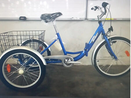 FSC BBF Cargo Nexus 3 Vites Ön V-Arka Kontra Fren Ön 24-Arka 20 Jant Katlanır Kargo Bisikleti Mavi