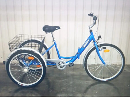 FSC BBF Cargo Nexus 3 Vites Ön V-Arka Kontra Fren Ön 26-Arka 24 Jant Katlanır Kargo Bisikleti Mavi