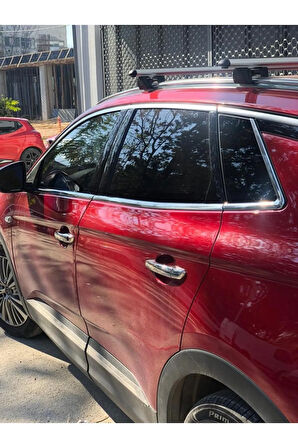 Opel Grandland X Krom Cam Çerçevesi 14 Parça 2017 Ve Üzeri Paslanmaz Çelik