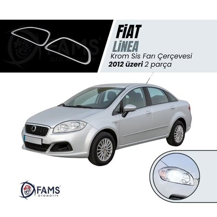 Fiat Linea Krom Sis Farı Çerçevesi 2 Prç. 2012 Ve Üzeri P.çelik