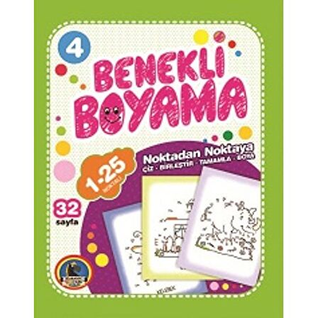 Benekli Boyama Kitabı-4 1-25 Noktalı