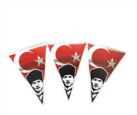 Vatan Üçgen Atalı Flama Sıralı