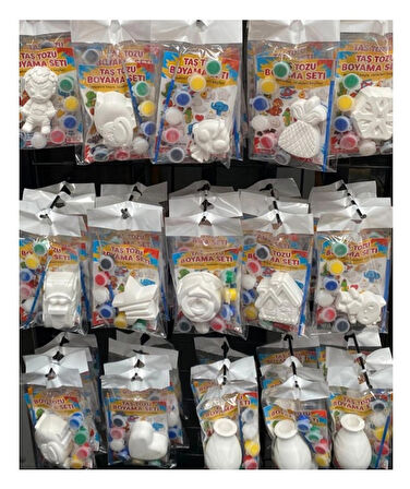 Taş Tozu Figür Taş Boyama Seti Karışık - 1 adet