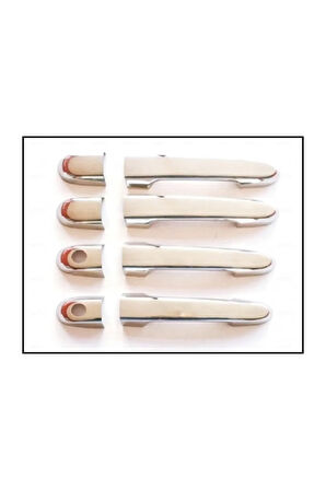 Hyundai Accent Era Krom Kapı Kolu 4 Kapı 2006 Ve Üzeri Paslanmaz Çelik (ÇİFT DELİKLİ)