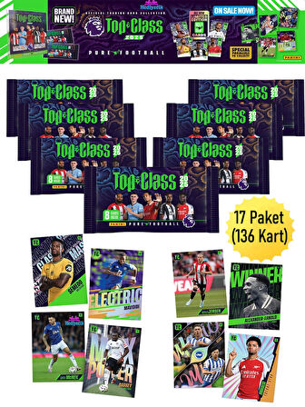 Fifa Top Class Premier League 2025 Futbolcu Kartları 17 Paket (136 Kart)