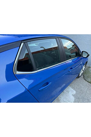 Opel Corsa F Krom Cam Çerçevesi 6 Parça 2019 Ve Üzeri Paslanmaz Çelik