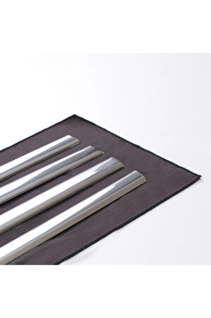 Opel Corsa F Krom Cam Çerçevesi 6 Parça 2019 Ve Üzeri Paslanmaz Çelik